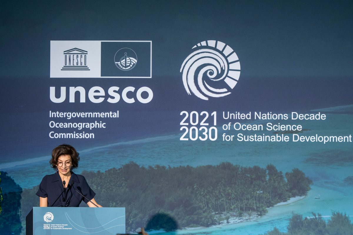 Unesco Director at Ocean Decade conference