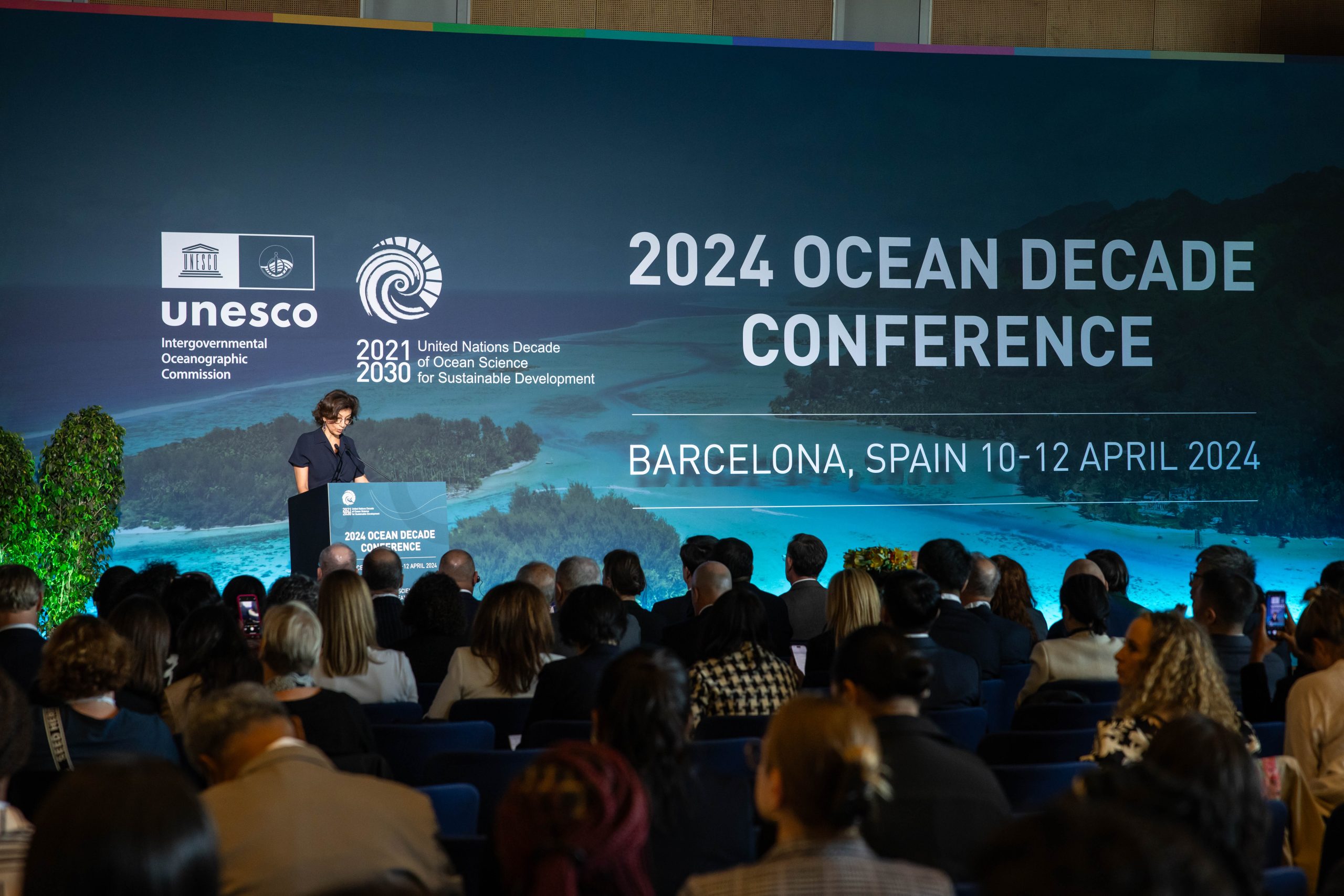 Plenary Room at CCIB for the Ocean Decade Conference