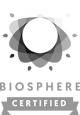 Logo Biosphere Certified grisos